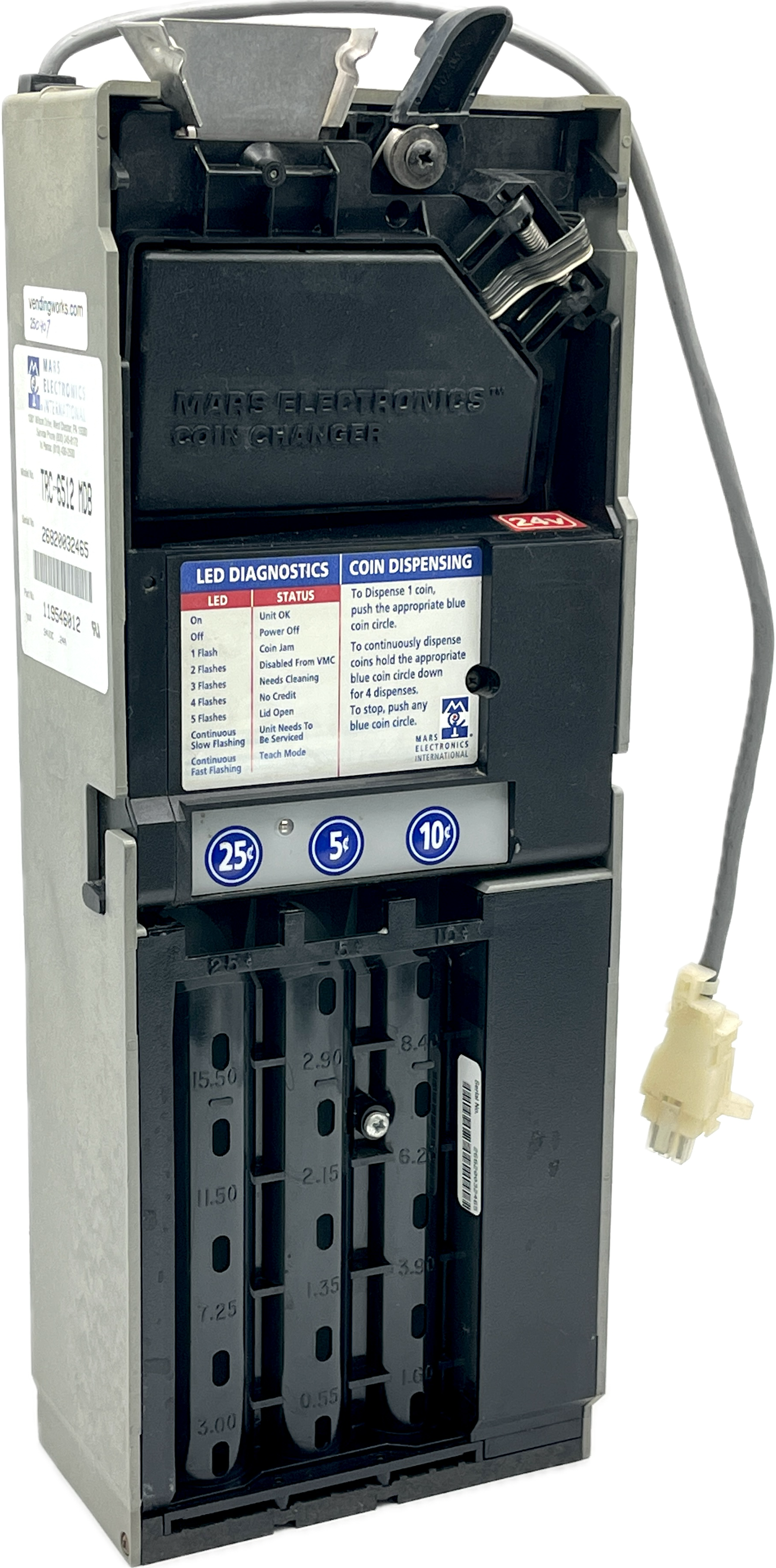 MEI Mars TRC 6512 Coin Changer Acceptor