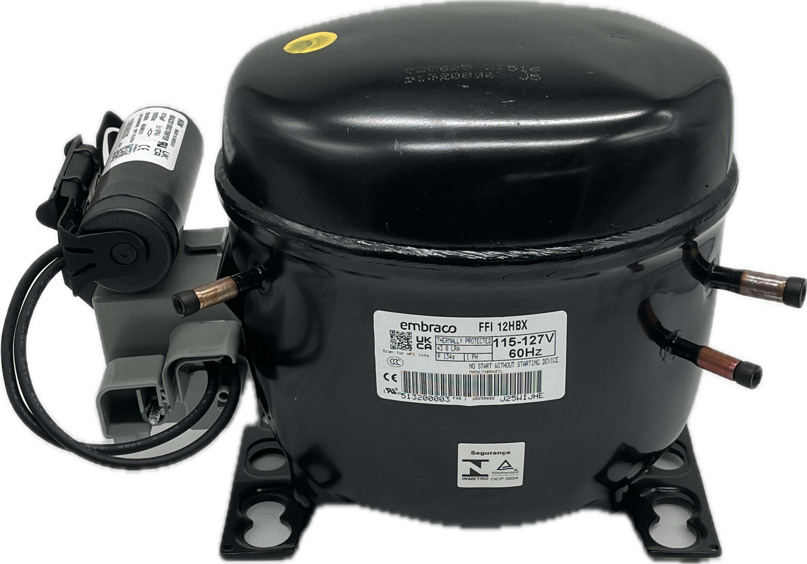 1/3 HP Embraco Refrigeration Compressor R-134  FFI12HBX