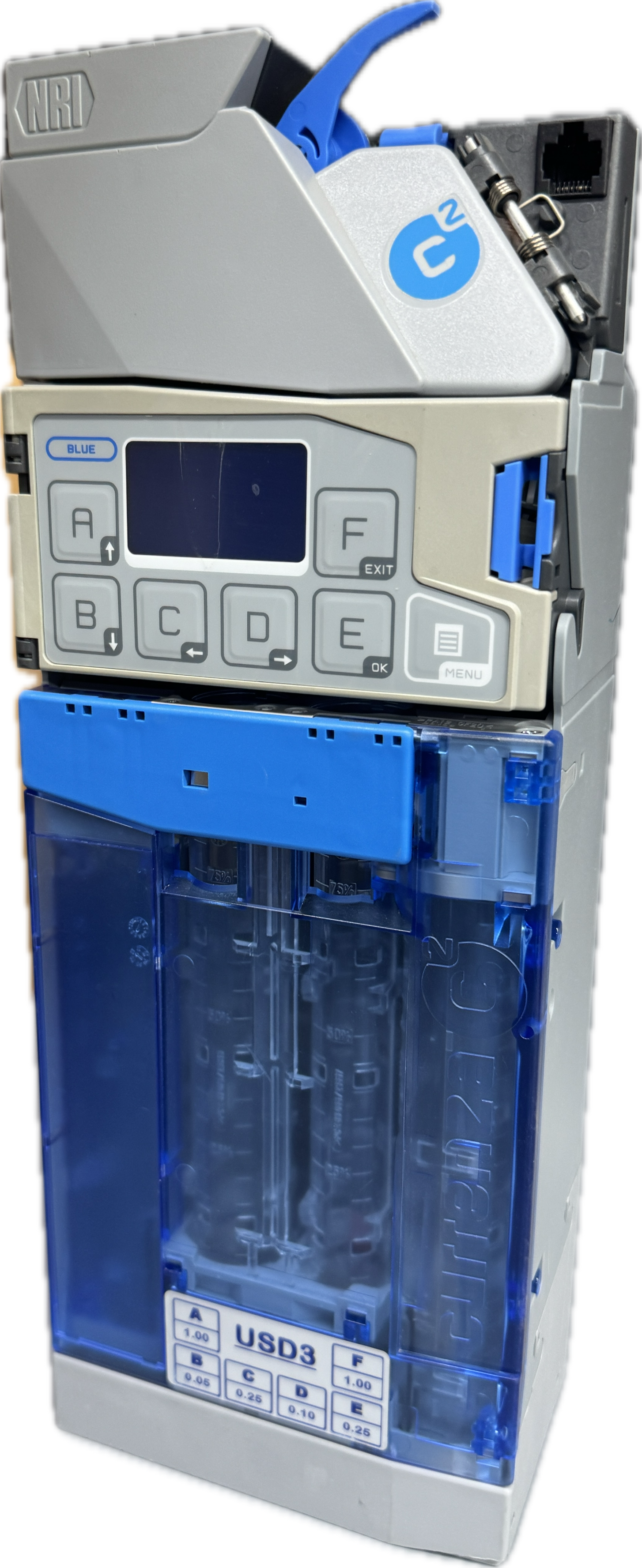 Crane Currenza  6 Tube MDB Coin Changer Acceptor (Refurbished)