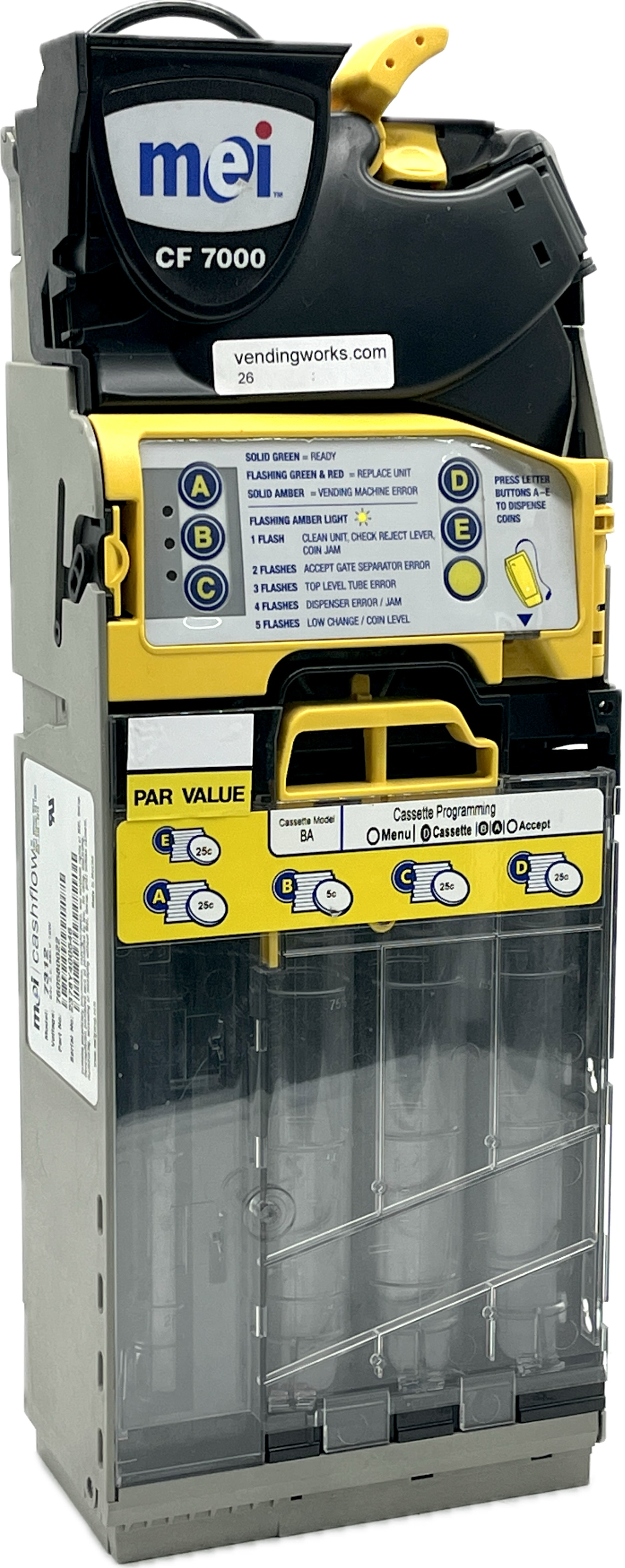 MEI CF-7312 Coin Changer Acceptor (Refurbished)