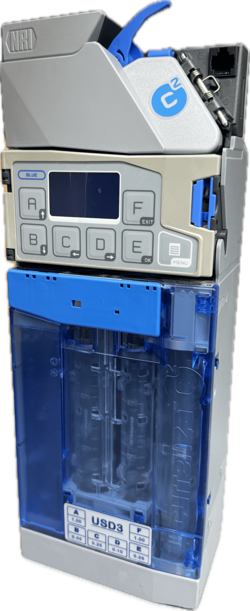 Crane Currenza 6 Tube MDB Coin Changer Acceptor (Refurbished) - Vending Works